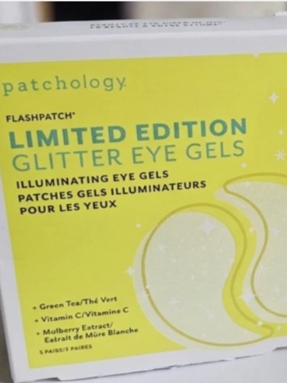 Patchology FlashPatch Illuminating Eye Gels Glitter Eyes Gels 5-Pack.